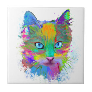 Carreau Chat multicolore 688