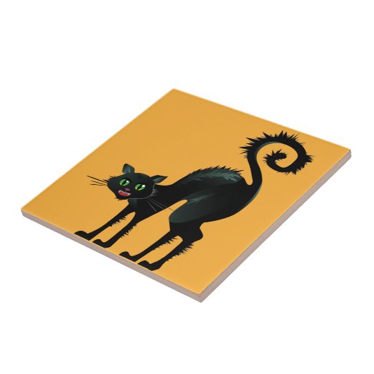 Carreau Chat noir de Spooky (Côté)