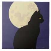 Carreau Chat noir et la lune (Devant)