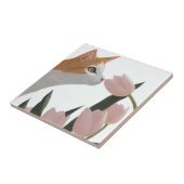 Carreau Chat Orange Doux Thème de Printemps (Côté)