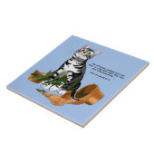 Carreau Chat plante (Côté)