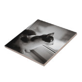 Carreau Chat regardant dehors (Côté)