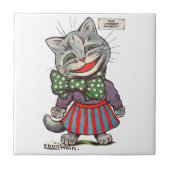 Carreau Chat riant, Louis Wain (Devant)