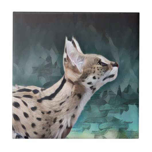 Carreau Chat Serval (Devant)