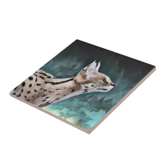 Carreau Chat Serval (Côté)