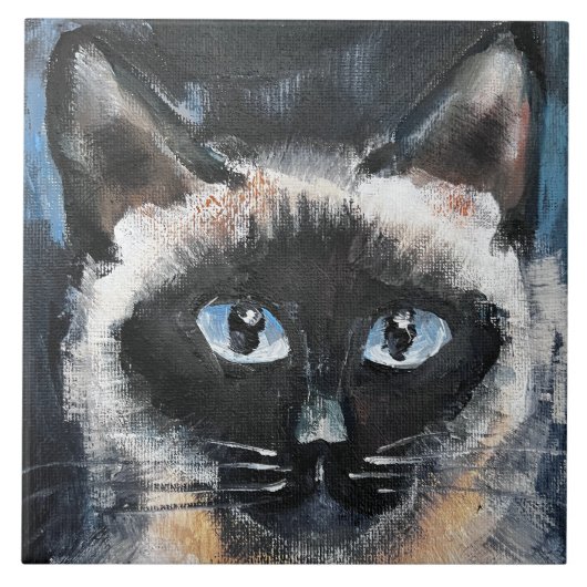 Carreau chat siamois (Devant)