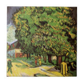 Carreau Châtaigniers en fleurs par Vincent van Gogh (Devant)