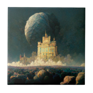 Carreau Château Aux Bords Du Monde Imaginaire Sci-Fi