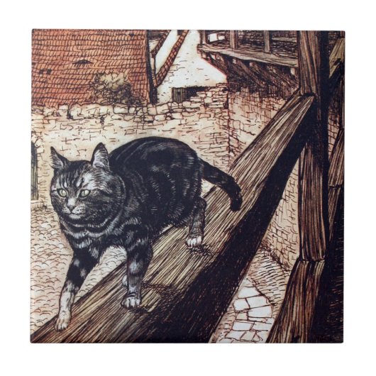 Carreau Château de chat Rackham Illustration (Devant)