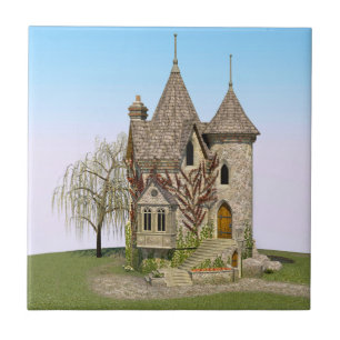 Carreau Château de Conte de Fées Cadeau de Fantaisie et d'