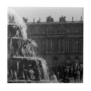 Carreau Château de France vintage Fontaine Pyramide Versai