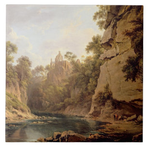 Carreau Château de Hawthornden, près d'Edimbourg,