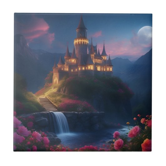 Carreau Château de montagne de minuit quatre (Devant)