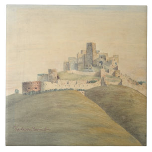 Carreau Château de Trencin dans l'ouest de la Slovaquie