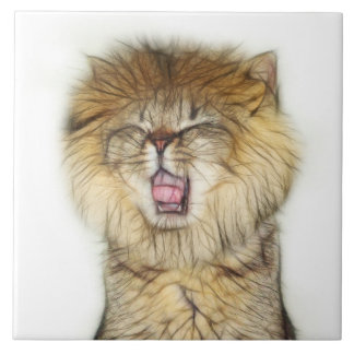 Carreau Chaton lion torse