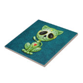 Carreau Chaton, vert et bleu de sucre de zombi (Côté)