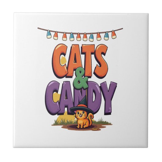 Carreau Chats & Bonbons (Devant)