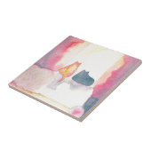 Carreau Chats colorés sur un sofa ensoleillé (Côté)