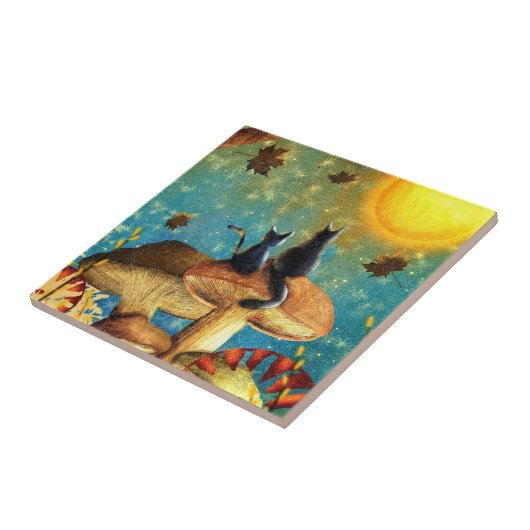 Carreau Chats de champignons (Côté)