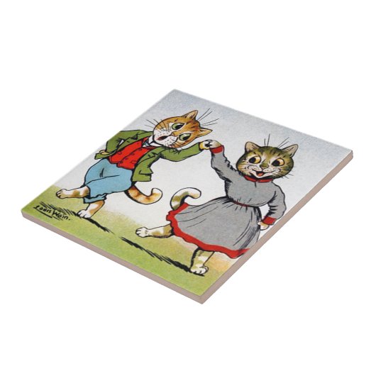 Carreau Chats de danse (Côté)