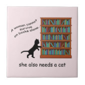 Carreau Chats et livres (Devant)