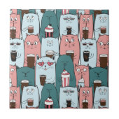 Carreau Chats mignons  (Devant)