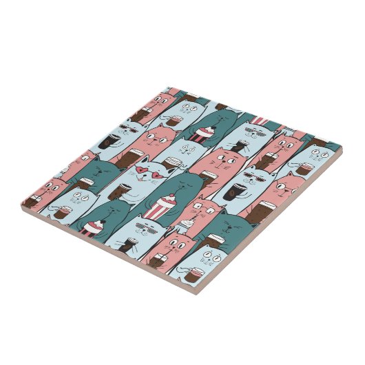 Carreau Chats mignons  (Côté)