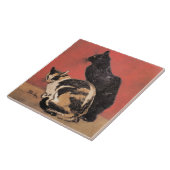 Carreau Chats, tableau de Theophile Steinlen, (Côté)