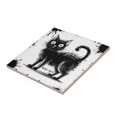 Carreau chatte à gribouillis (Côté)