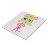 Carreau chatte rose (Côté)