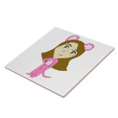 Carreau chatte rose (Côté)