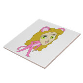 Carreau chatte rose (Côté)