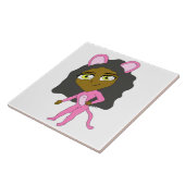 Carreau chatte rose (Côté)
