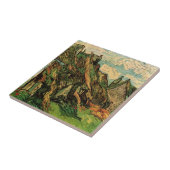 Carreau Chaumières en grès par Vincent van Gogh (Côté)