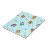 Carreau Chaussures funky tongs d'été colorés (Côté)