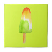 Carreau Chaux orange popsicle Été glaces pop art (Devant)