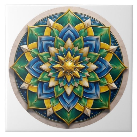 Carreau Chaveiro Mandala Luxo - 01 (Devant)