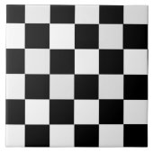 Carreau Checkered noir et blanc (Devant)