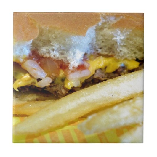 Carreau Cheeseburger et Fries (Devant)