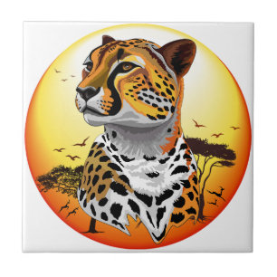 Carreau Cheetah African Feline Wild Animal