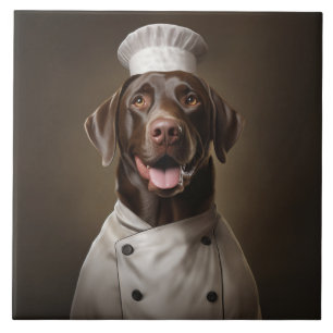Carreau Chef de chien du laboratoire de chocolat