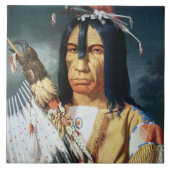 Carreau Chef de Natif américain du peuple de Cree du (Devant)