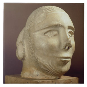 Carreau Chef de portrait de stéatite, Mohenjodaro,