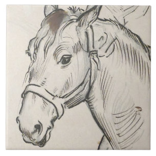 Carreau Chef d'un cheval (par Alfred Dehodencq)