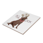 Carreau Chef Labrador Retriever Chocolat (Côté)