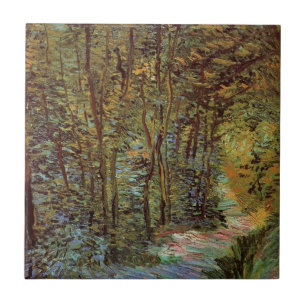Carreau Chemin dans les Bois par Vincent van Gogh