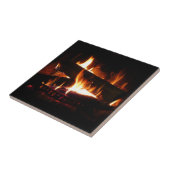 Carreau Cheminée Chaleureuse Photographie de scène hiverna (Côté)