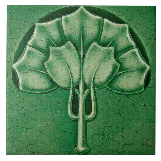 Carreau Cheminée en céramique murale style Art nouveau (Devant)