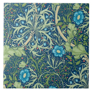 Carreau Cheminée en céramique William Morris conceptions 0