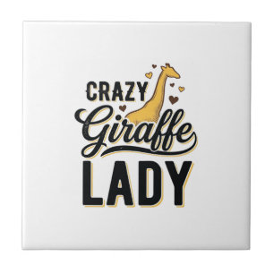 Carreau Chemise à motif de gravure vintage Crazy Giraffe L